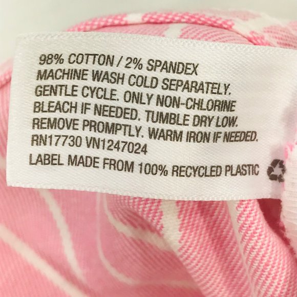 Victor Glemaud Women's Size 4 High Rise Mini Jean Skirt Pink Pinstripe NWOT - Picture 4 of 8